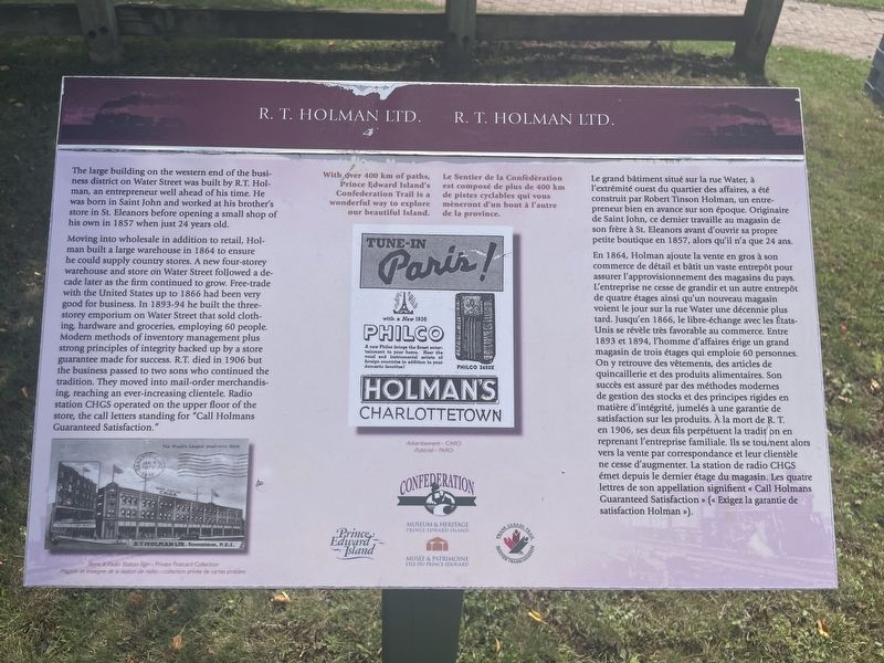 R.T. Holman Ltd. Marker image. Click for full size.