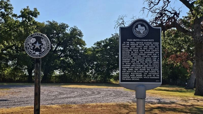 Oak Grove Cemetery (Medallion) image. Click for full size.