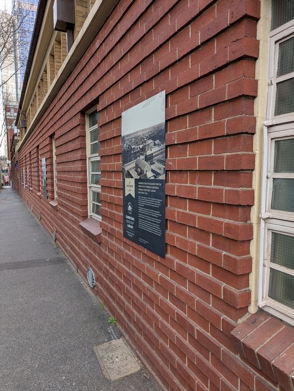 Panoramic View of Melbourne Marker along A'Beckett Street. Click for full size. Panoramic View of Melbourne Marker along A'Beckett Street image. Click for full size.