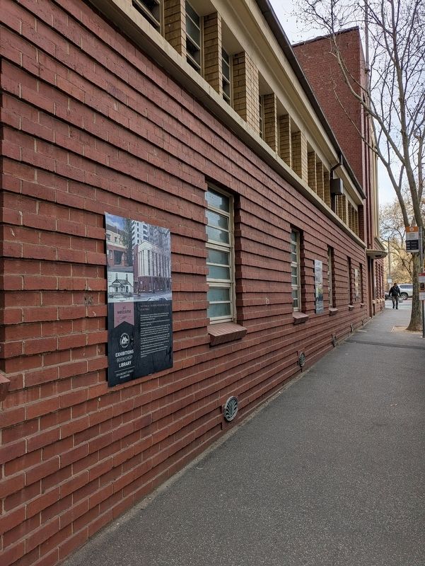 The Home of the Historical Society of Victoria Marker along A'Beckett Street image. Click for full size.