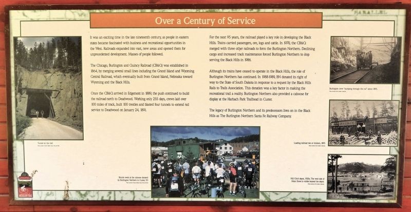Over a Century of Service Marker image. Click for full size.