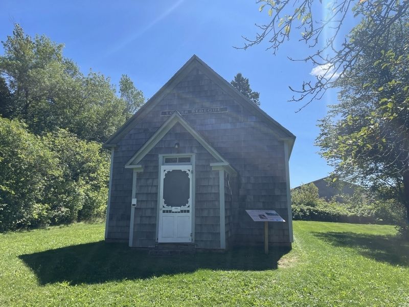 Lucy Maud Montgomery Lower Bedeque Schoolhouse Marker image. Click for full size.