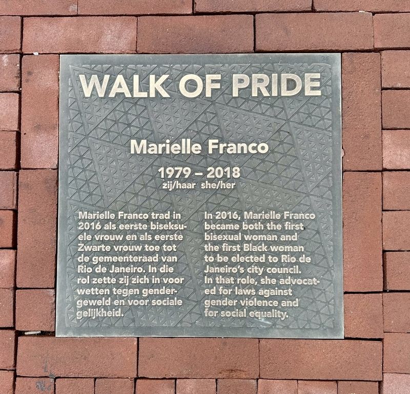 Marielle Franco Marker. Click for full size. Marielle Franco Marker image. Click for full size.