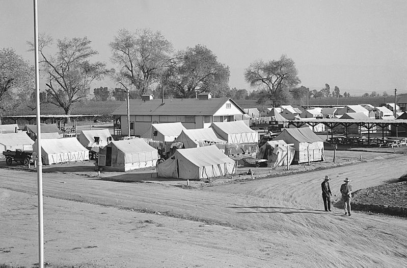 Weedpatch Camp - 1936. Click for full size. Weedpatch Camp - 1936 image. Click for full size.