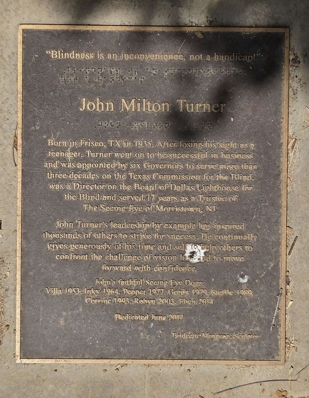 John Milton Turner Marker. Click for full size. John Milton Turner Marker image. Click for full size.
