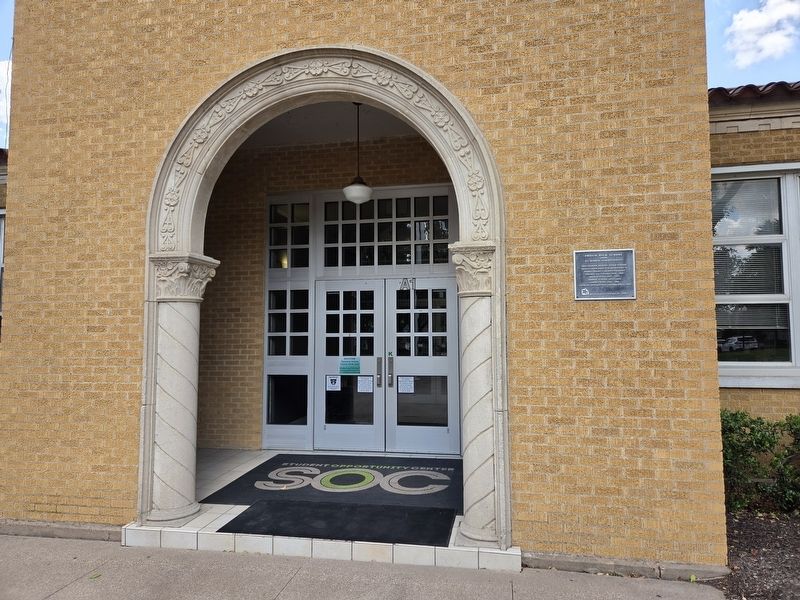 Frisco High School Marker. Click for full size. Frisco High School Marker image. Click for full size.