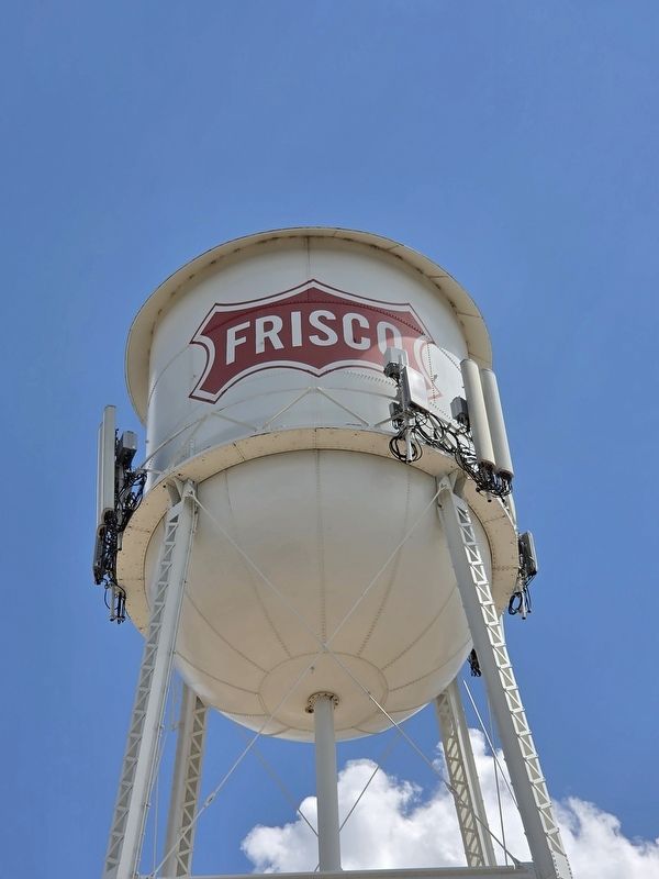 Frisco Water Tower Marker. Click for full size. Frisco Water Tower Marker image. Click for full size.