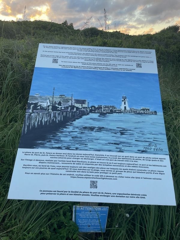 St. Peters Harbour Lighthouse Marker. Click for full size. St. Peters Harbour Lighthouse Marker image. Click for full size.