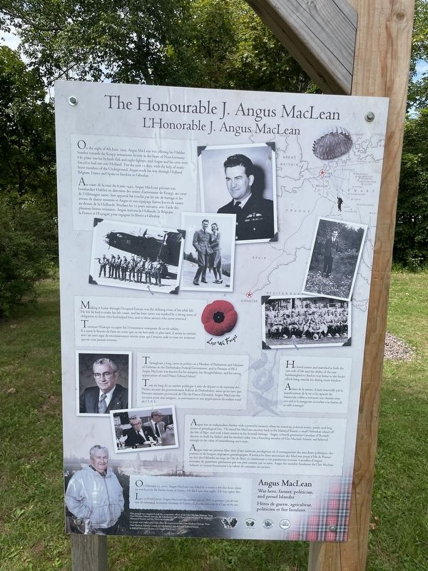 The Honourable J. Angus MacLean Marker image. Click for full size.