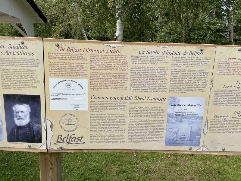 The Belfast Historical Society Marker. Click for full size. The Belfast Historical Society Marker image. Click for full size.
