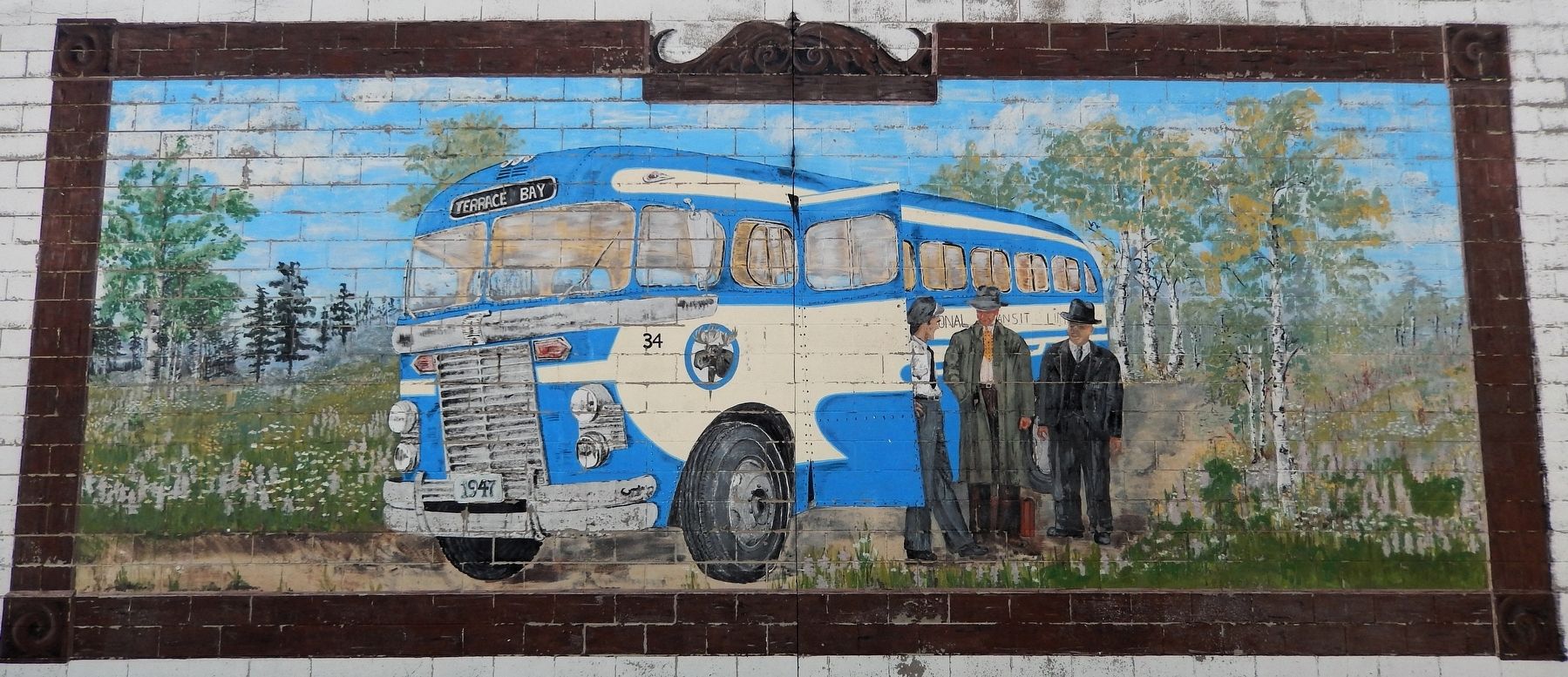 Terrace Bay 1947 Mural. Click for full size. Terrace Bay 1947 Mural image. Click for full size.