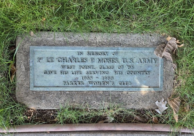 1st Lt. Charles P. Moses, U.S. Army Marker. Click for full size. 1st Lt. Charles P. Moses, U.S. Army Marker image. Click for full size.