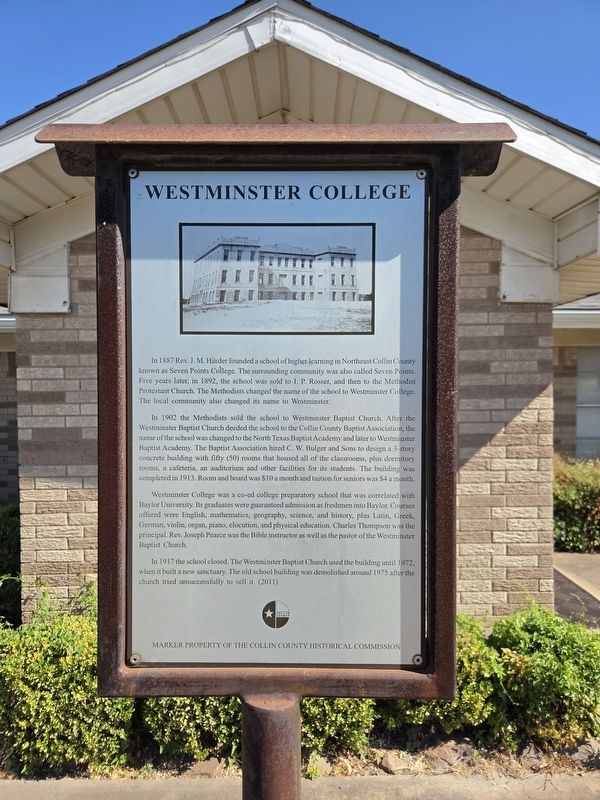 Westminster College Marker image. Click for full size.