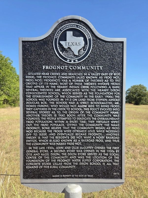 Frognot Community Marker. Click for full size. Frognot Community Marker image. Click for full size.