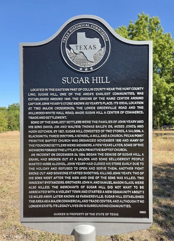 Sugar Hill Marker. Click for full size. Sugar Hill Marker image. Click for full size.