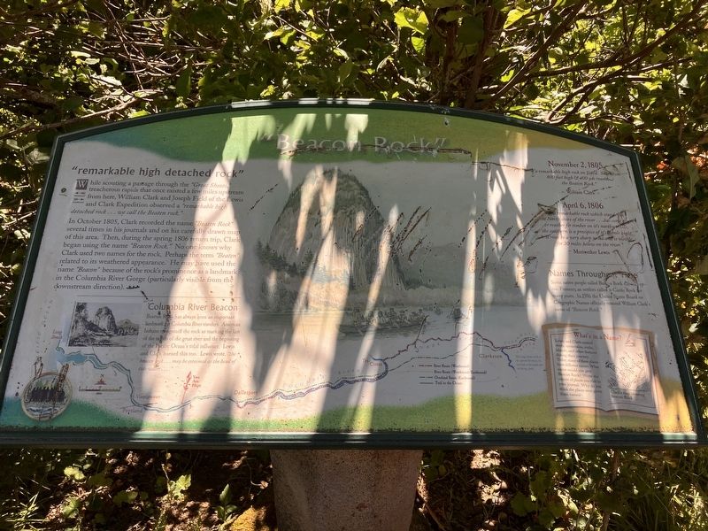 "Beacon Rock" Marker. Click for full size. "Beacon Rock" Marker image. Click for full size.