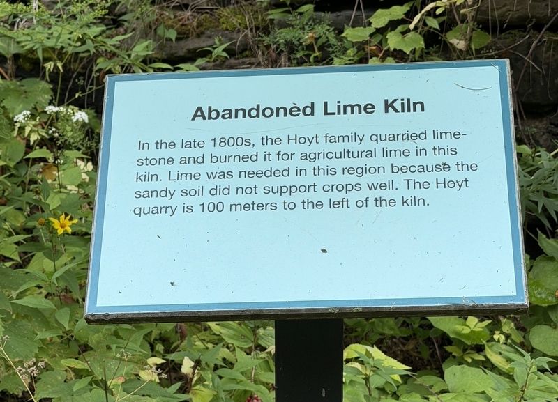 Abandoned Lime Kiln Marker. Click for full size. Abandoned Lime Kiln Marker image. Click for full size.