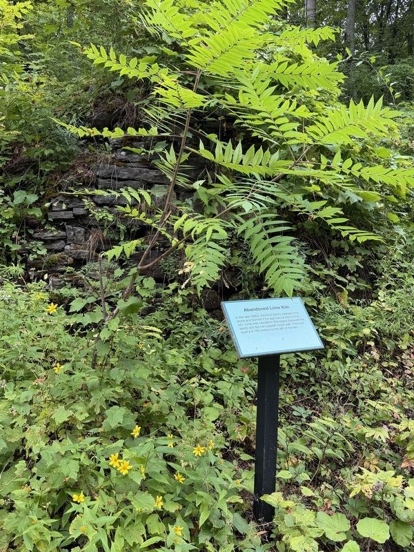 Abandoned Lime Kiln Marker. Click for full size. Abandoned Lime Kiln Marker image. Click for full size.