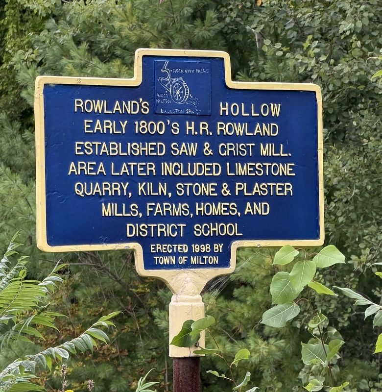 Rowland's Hollow Marker. Click for full size. Rowland's Hollow Marker image. Click for full size.
