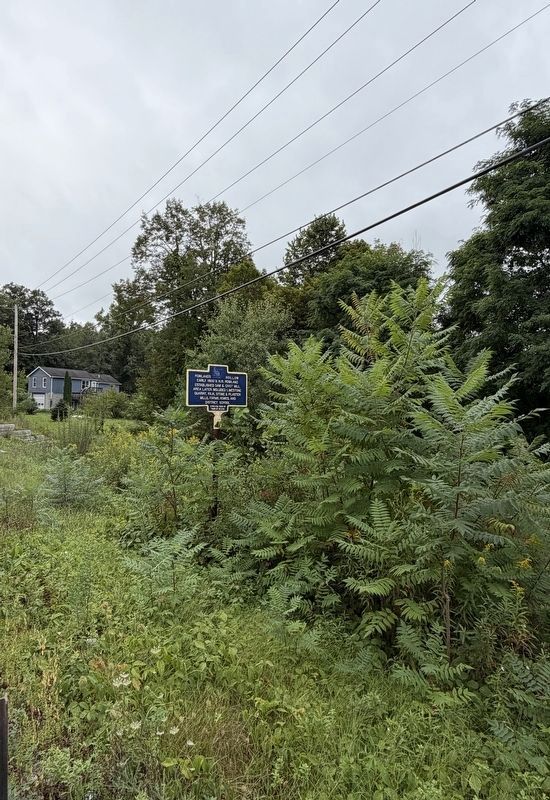 Rowland's Hollow Marker Looking South. Click for full size. Rowland's Hollow Marker Looking South image. Click for full size.