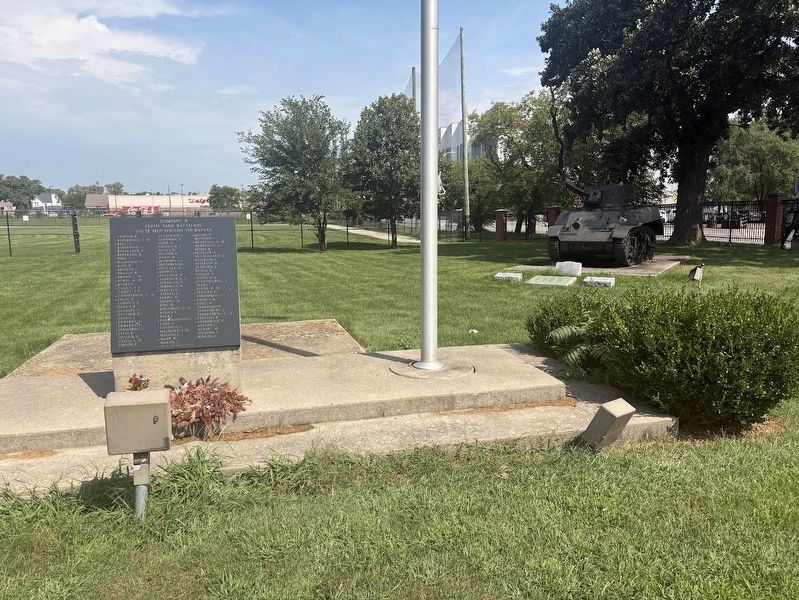 Maywood Park's veterans memorial. Click for full size. Maywood Park's veterans memorial image. Click for full size.