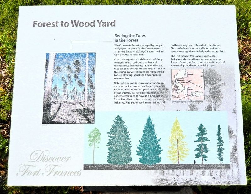 Forest to Wood Yard Marker. Click for full size. Forest to Wood Yard Marker image. Click for full size.