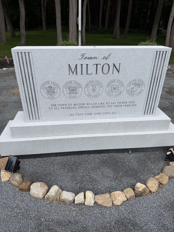 Town of Milton Marker. Click for full size. Town of Milton Marker image. Click for full size.