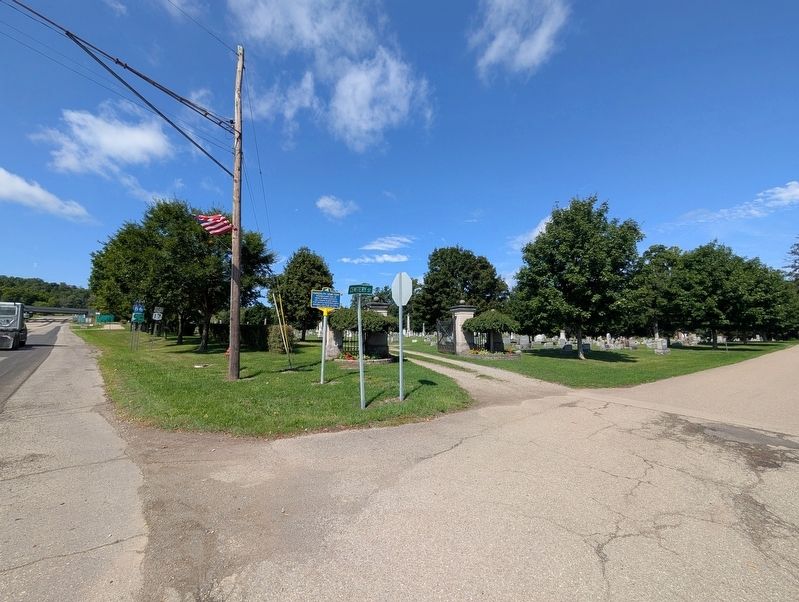 Randolph Cemetery Marker. Click for full size. Randolph Cemetery Marker image. Click for full size.