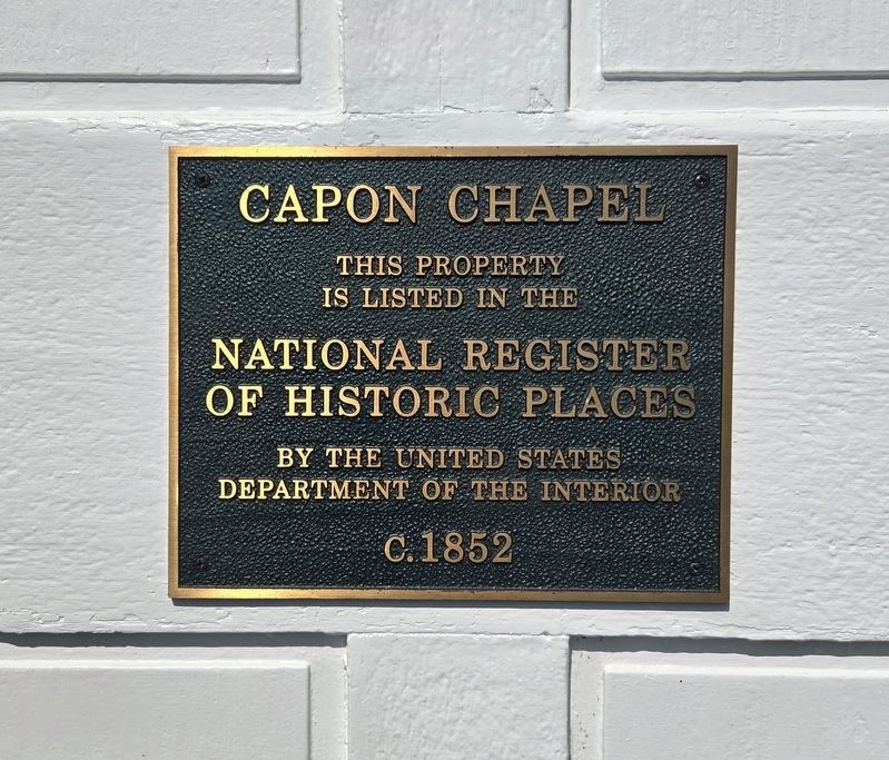 Capon Chapel Marker. Click for full size. Capon Chapel Marker image. Click for full size.