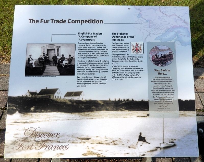 The Fur Trade Competition Marker. Click for full size. The Fur Trade Competition Marker image. Click for full size.