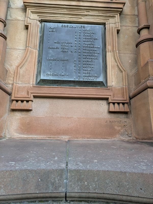 5th Victorian Contingent Memorial Casualties (Plaque 1). Click for full size. 5th Victorian Contingent Memorial Casualties (Plaque 1) image. Click for full size.