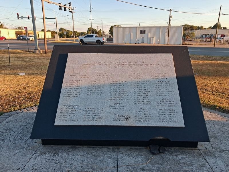 Gulf War Memorial. Click for full size. Gulf War Memorial image. Click for full size.
