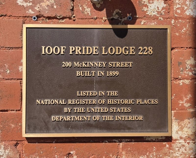 IOOF Pride Lodge 228 Marker. Click for full size. IOOF Pride Lodge 228 Marker image. Click for full size.