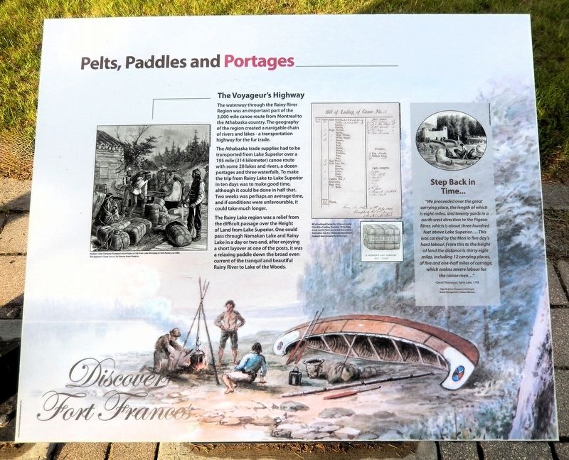 Pelts, Paddles and Portages Marker. Click for full size. Pelts, Paddles and Portages Marker image. Click for full size.