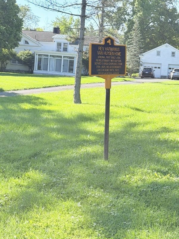 Rev. Harmanus Van Huysen Home with Marker. Click for full size. Rev. Harmanus Van Huysen Home with Marker image. Click for full size.