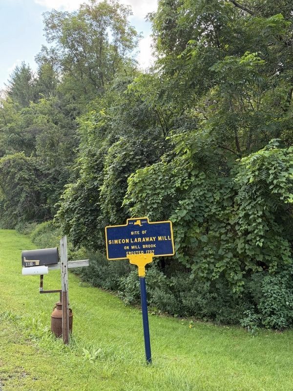 Simeon Laraway Mill Marker. Click for full size. Simeon Laraway Mill Marker image. Click for full size.