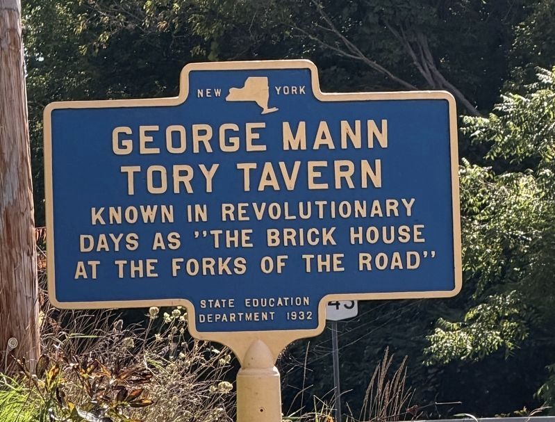 George Mann Tory Tavern Marker. Click for full size. George Mann Tory Tavern Marker image. Click for full size.