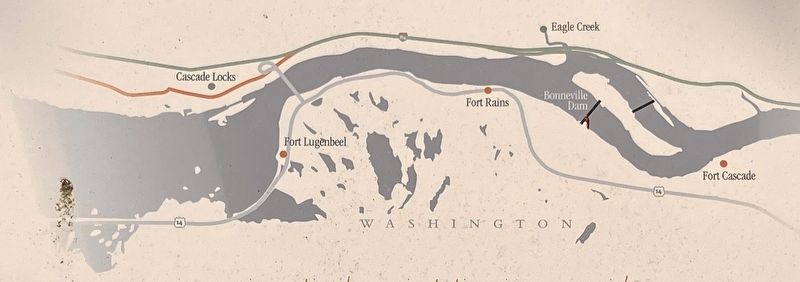 Map of the Cascades blockhouses. Click for full size. Map of the Cascades blockhouses image. Click for full size.