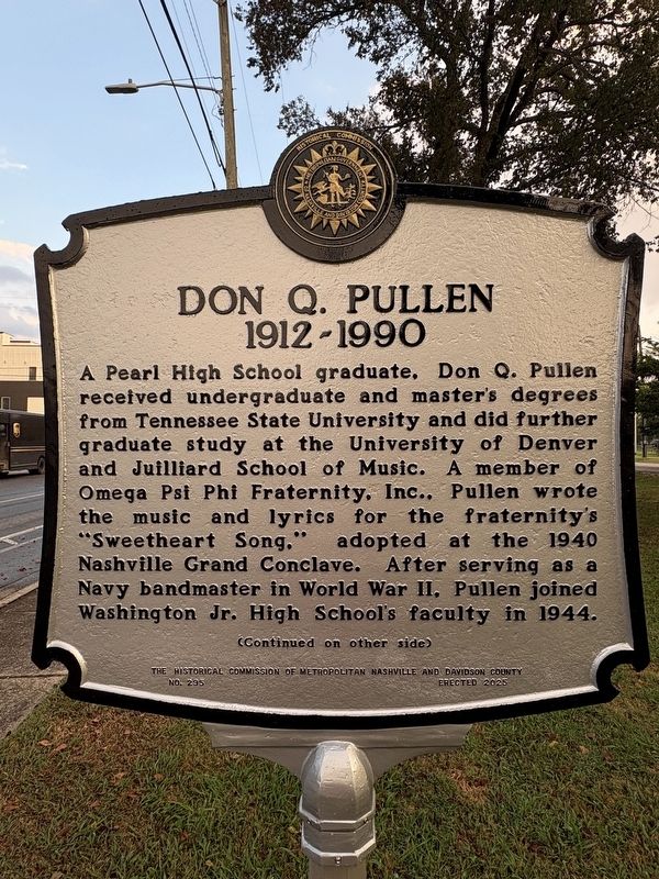 Don Q. Pullen Marker image. Click for full size.