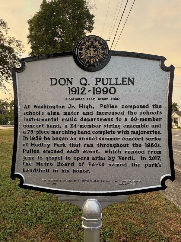 Don Q. Pullen Marker image. Click for full size.