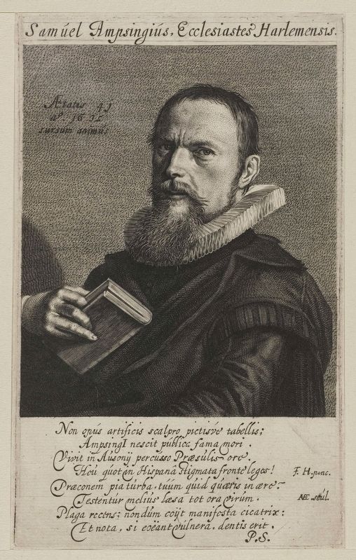 Samuel Ampzing portrait. Click for full size. Samuel Ampzing portrait image. Click for full size.