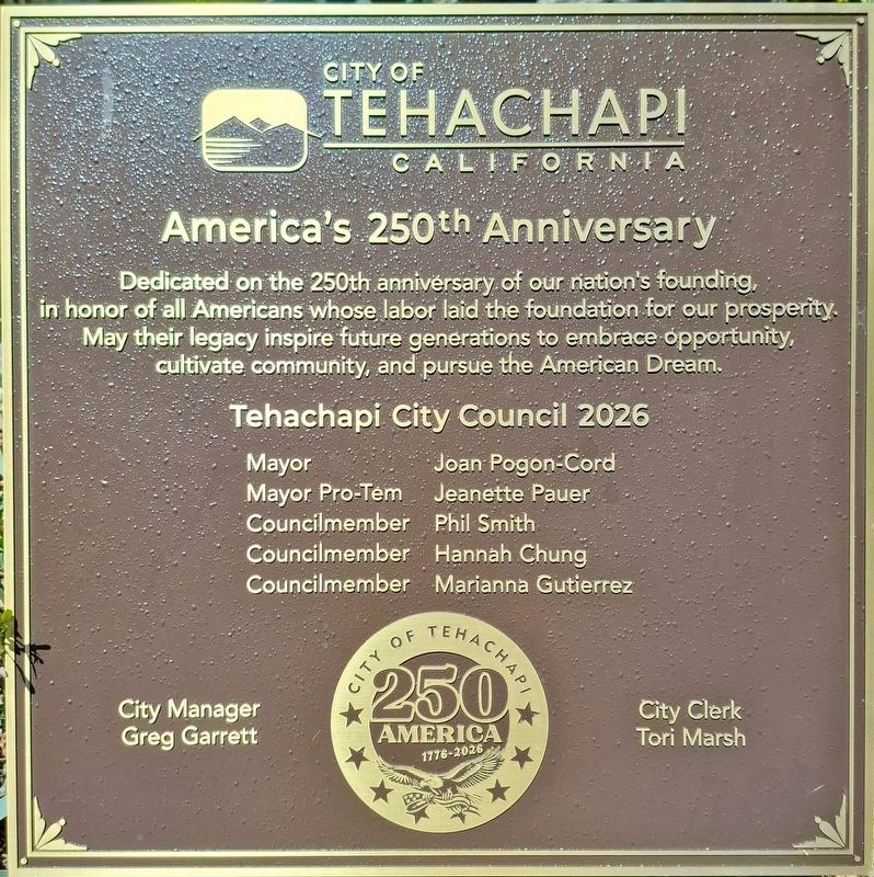 America's 250th Anniversary Marker. Click for full size. America's 250th Anniversary Marker image. Click for full size.