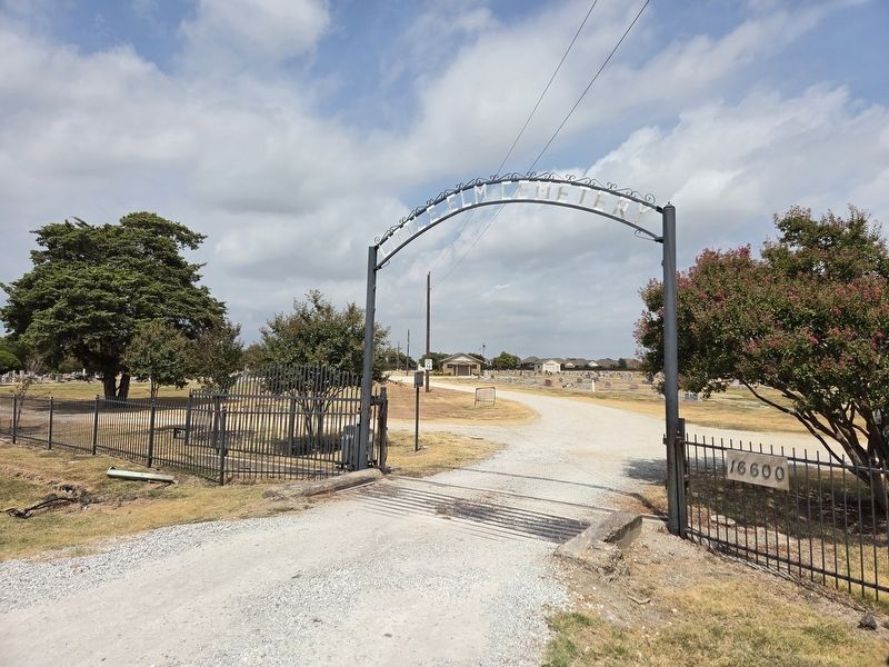 Little Elm Cemetery Marker. Click for full size. Little Elm Cemetery Marker image. Click for full size.