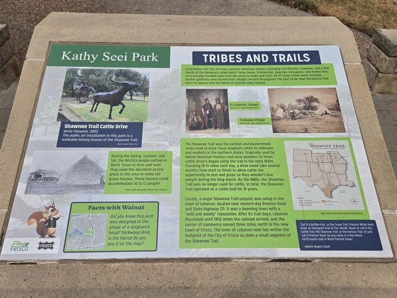 Tribes and Trails Marker. Click for full size. Tribes and Trails Marker image. Click for full size.