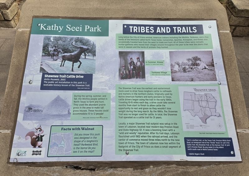 Tribes and Trails Marker. Click for full size. Tribes and Trails Marker image. Click for full size.