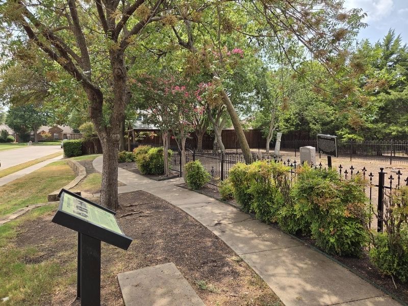 Dunaway Cemetery and Marker (Left Side). Click for full size. Dunaway Cemetery and Marker (Left Side) image. Click for full size.