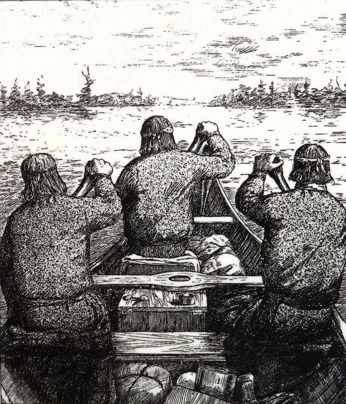 Marker detail: Birch Bark Canoe. Click for full size. Marker detail: Birch Bark Canoe image. Click for full size.