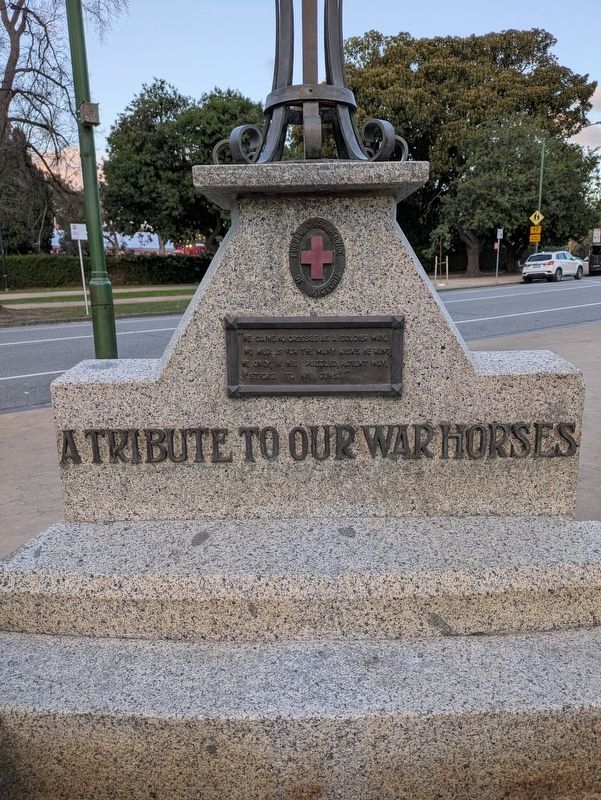 A Tribute to our War Horses Marker. Click for full size. A Tribute to our War Horses Marker image. Click for full size.