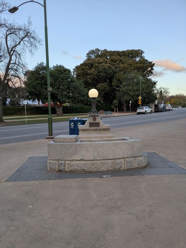 A Tribute to our War Horses Marker near Birdwood Avenue. Click for full size. A Tribute to our War Horses Marker near Birdwood Avenue image. Click for full size.