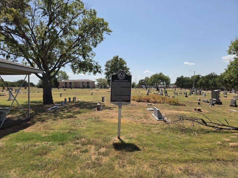 Princeton Cemetery Marker. Click for full size. Princeton Cemetery Marker image. Click for full size.